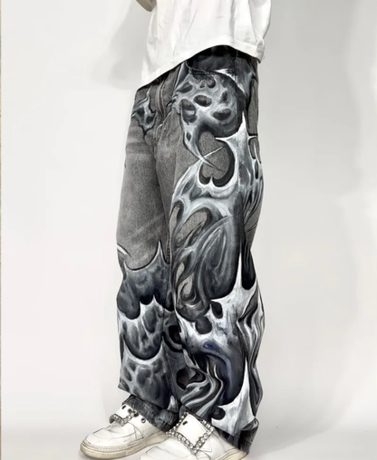 Shurikenny Wave Baggy Pants