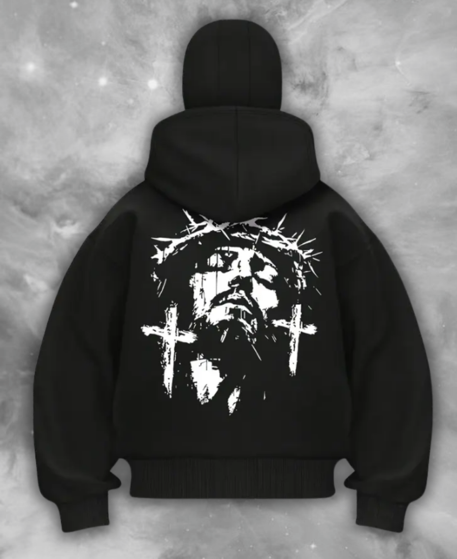 Jesus Calm Zip-Up Hoodie