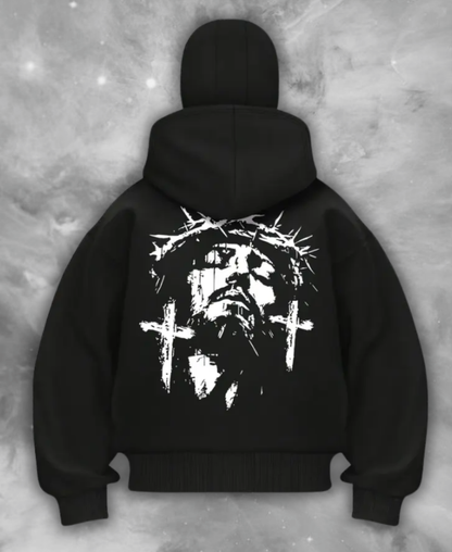 Jesus Calm Zip-Up Hoodie