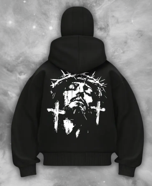 Jesus Calm Zip-Up Hoodie