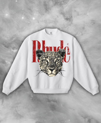 RHUDE WILD Leopard Sweatshirt
