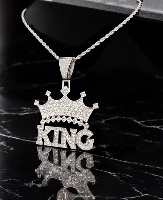 Iced Out King Thin Chain
