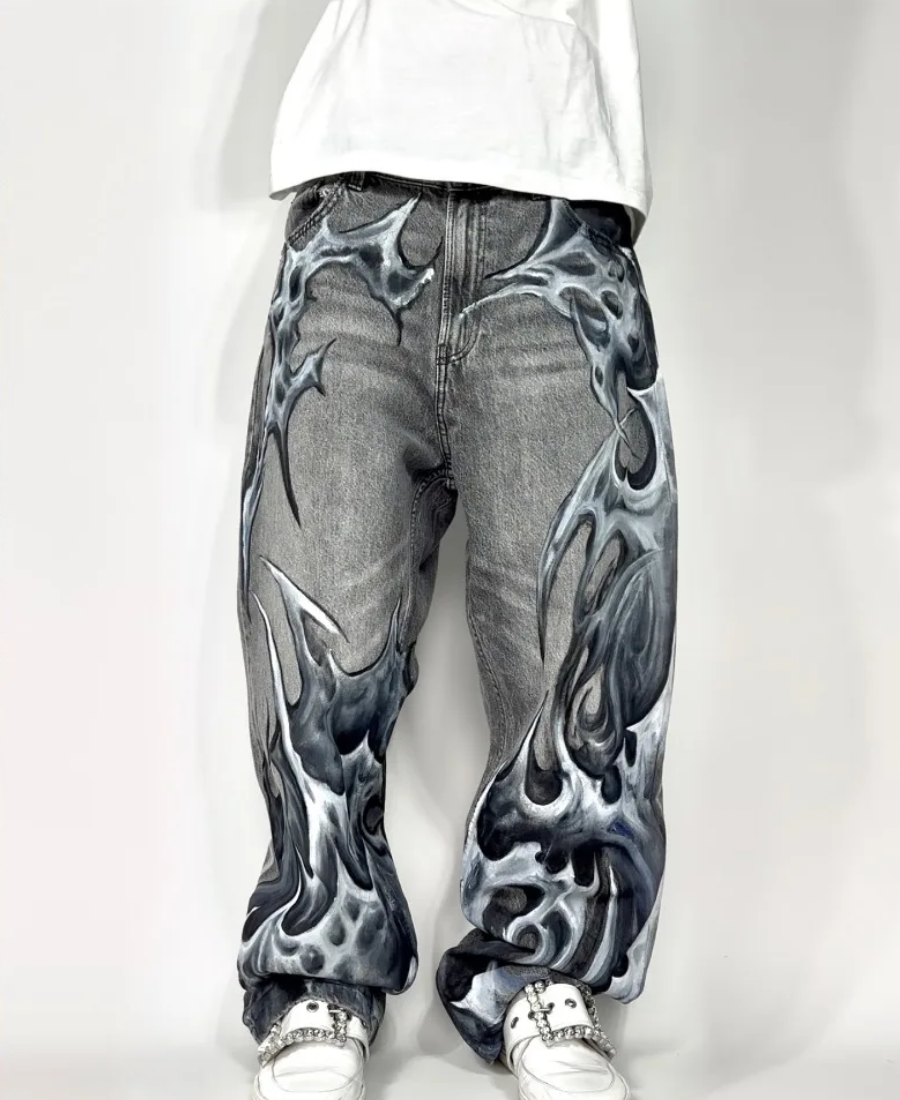 Shurikenny Wave Baggy Pants