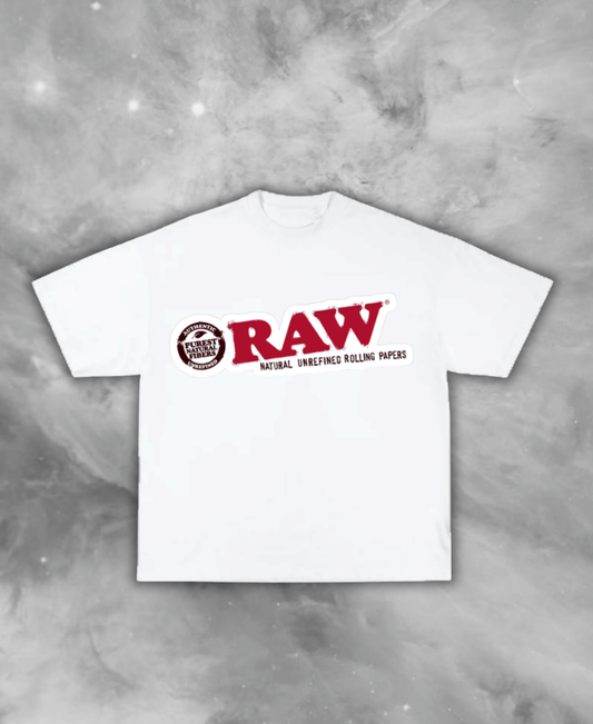 RAW Rolling Papers White Tee