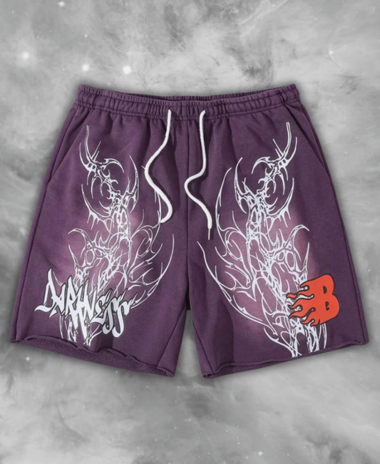 Darkness Purple-B Şort
