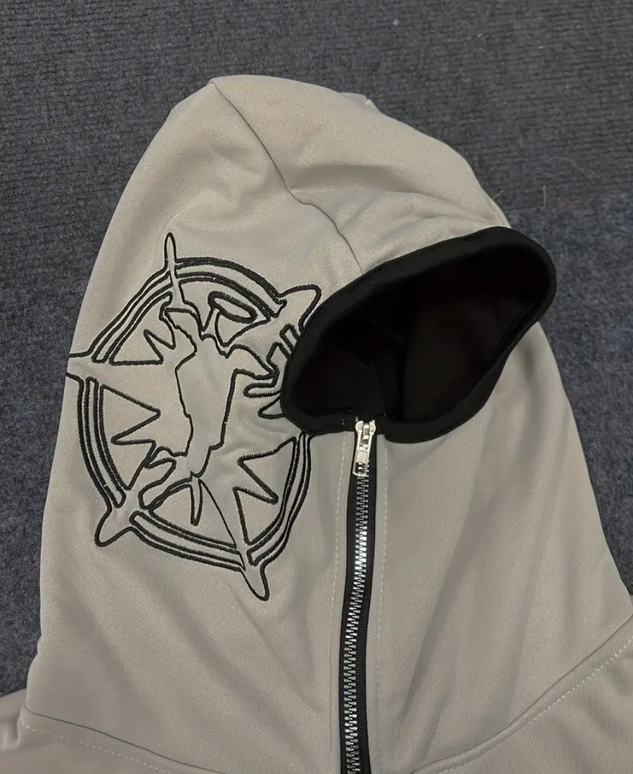 Angel Polo Zip-Up Hoodie