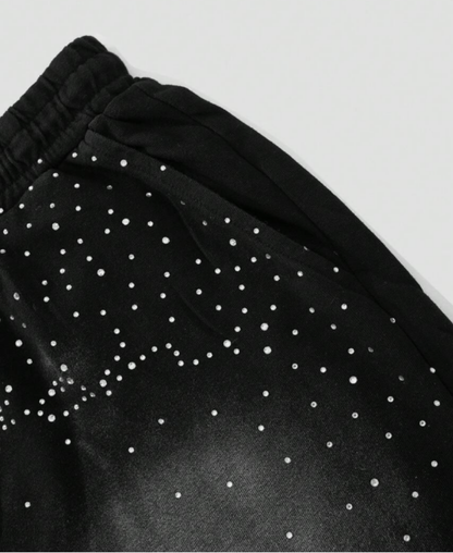 Obsidianveil Rhinestone Şort