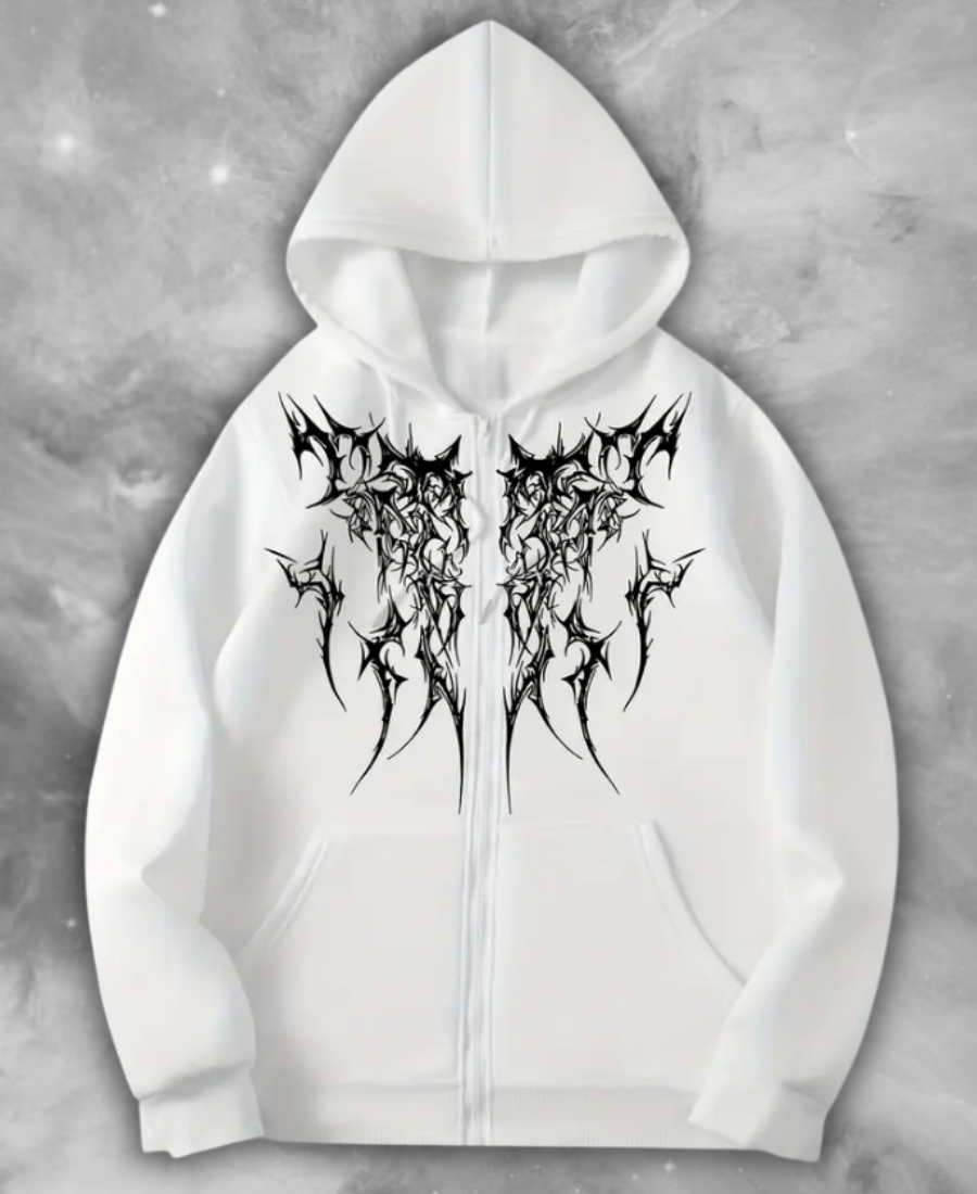 Creption Sharp Zip-Up Hoodie