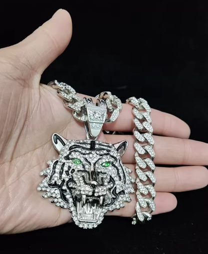 Iced Out TIGER Thick Chain