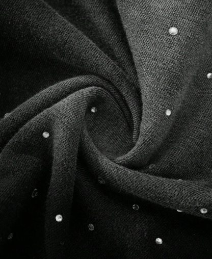 Obsidianveil Rhinestone Şort