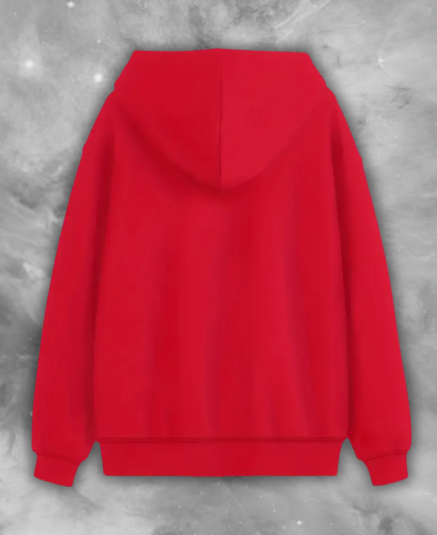 Devotion Red Zip-Up Hoodie