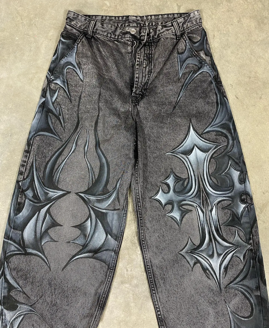 Shurikenny Cross Baggy Pants