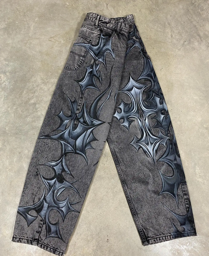 Shurikenny Cross Baggy Pants