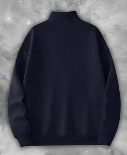 Skeleton "Eclipse Mirror" Half-Zip Sweatshirt