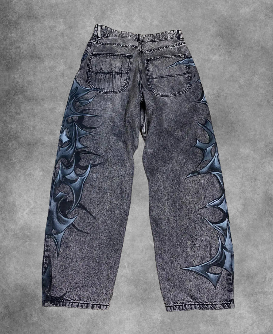 Shurikenny Cross Baggy Pants