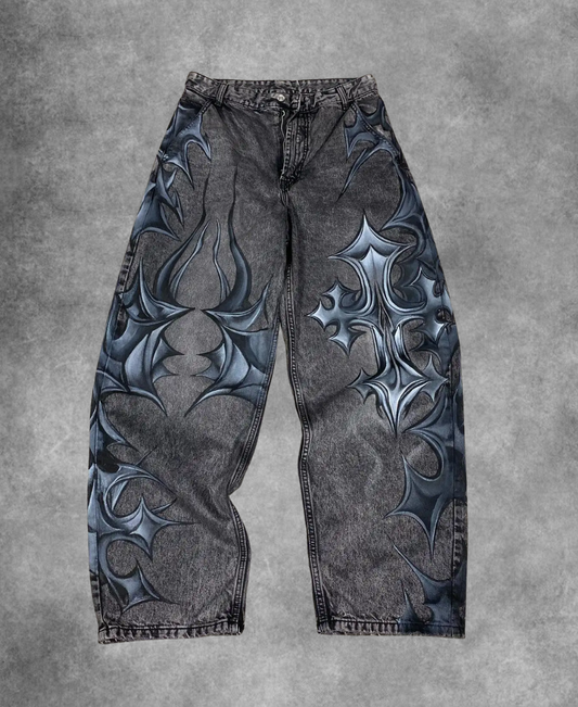 Shurikenny Cross Baggy Pants