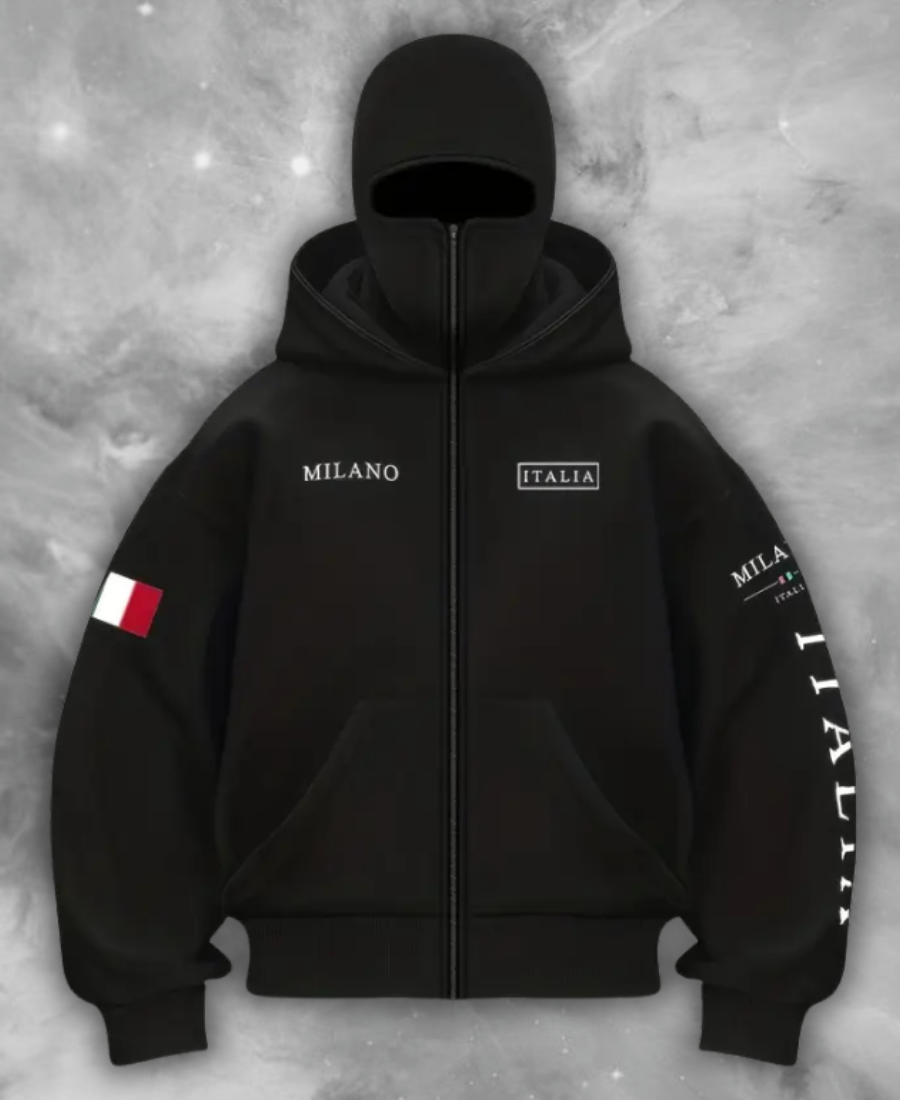 Milano Italy Zip-Up Hoodie