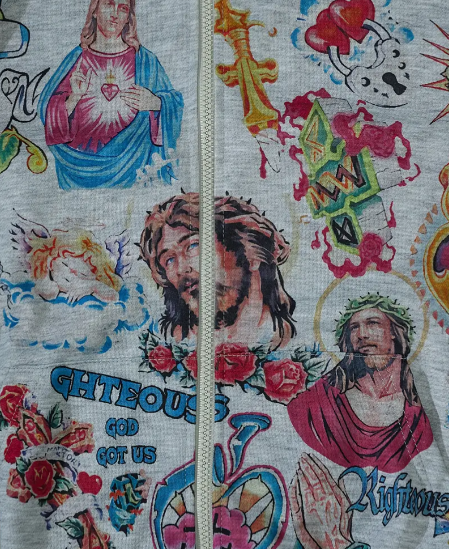 Righteous Pray Zip-Up Hoodie