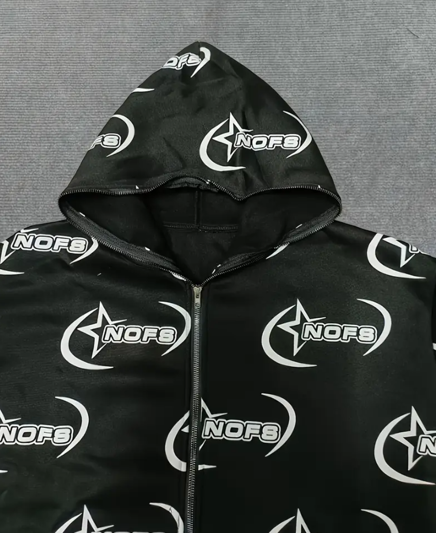 NOFS Star Eclipse Zip-Up Hoodie
