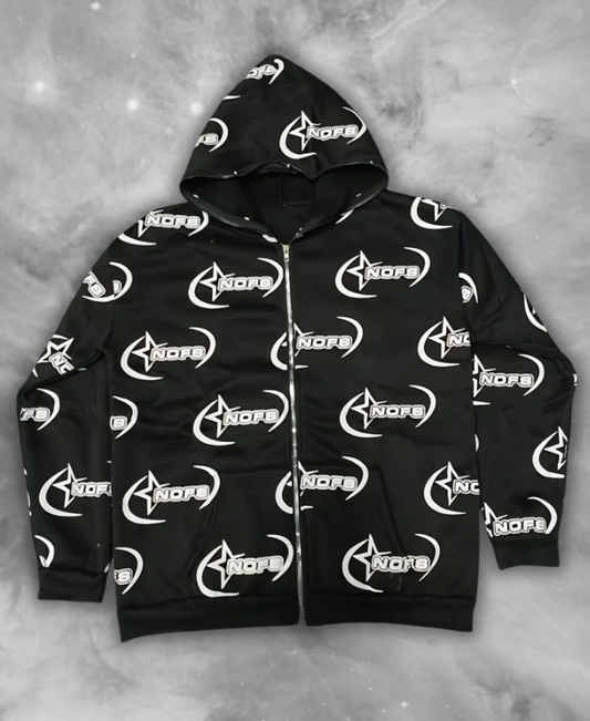 NOFS Star Eclipse Zip-Up Hoodie