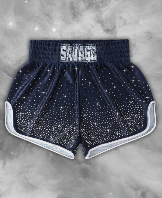 Savage Rhinestone Şort
