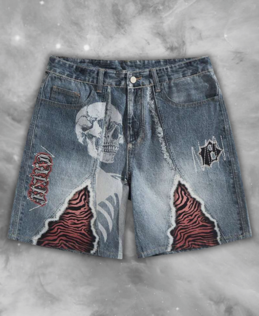 Skull Nexora Kot Şort