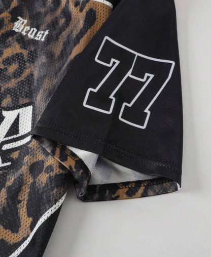 Majestic 77 Beast Leopar Jersey Tee
