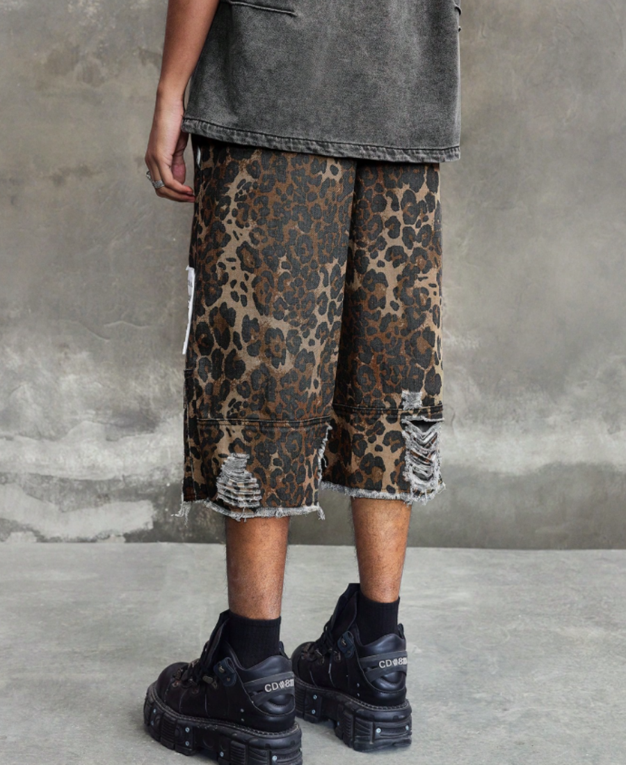 Leviathanic Leopard Kot Şort