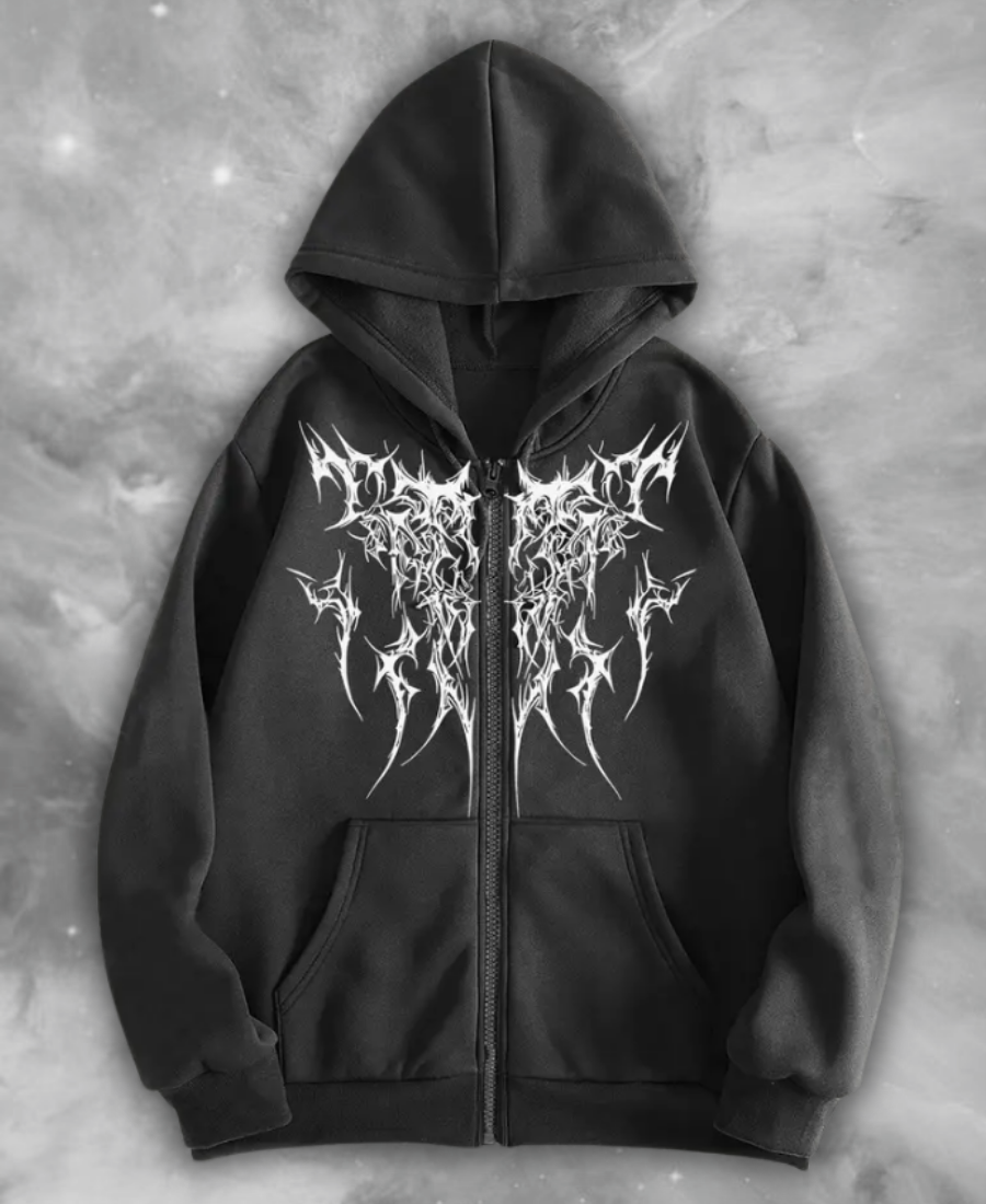 Creption Sharp Zip-Up Hoodie