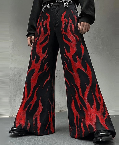 Fire Flamas Baggy Pants