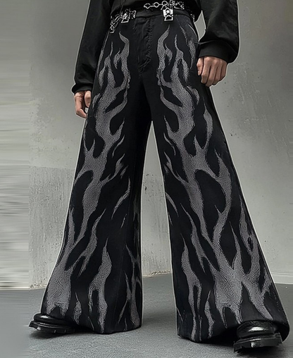 Fire Flamas Baggy Pants