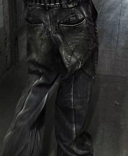Destruction Line Baggy Pants