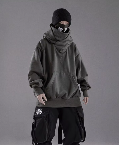 Ninja Double Neckline Sweatshirt