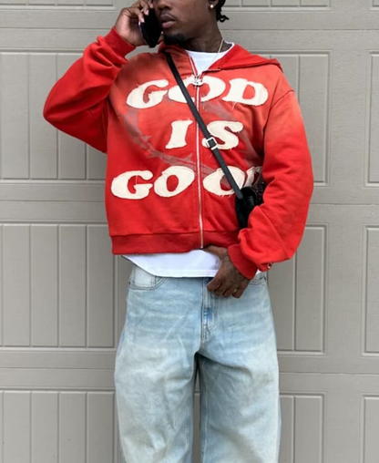 God Is Good Zip-Up Hoodie