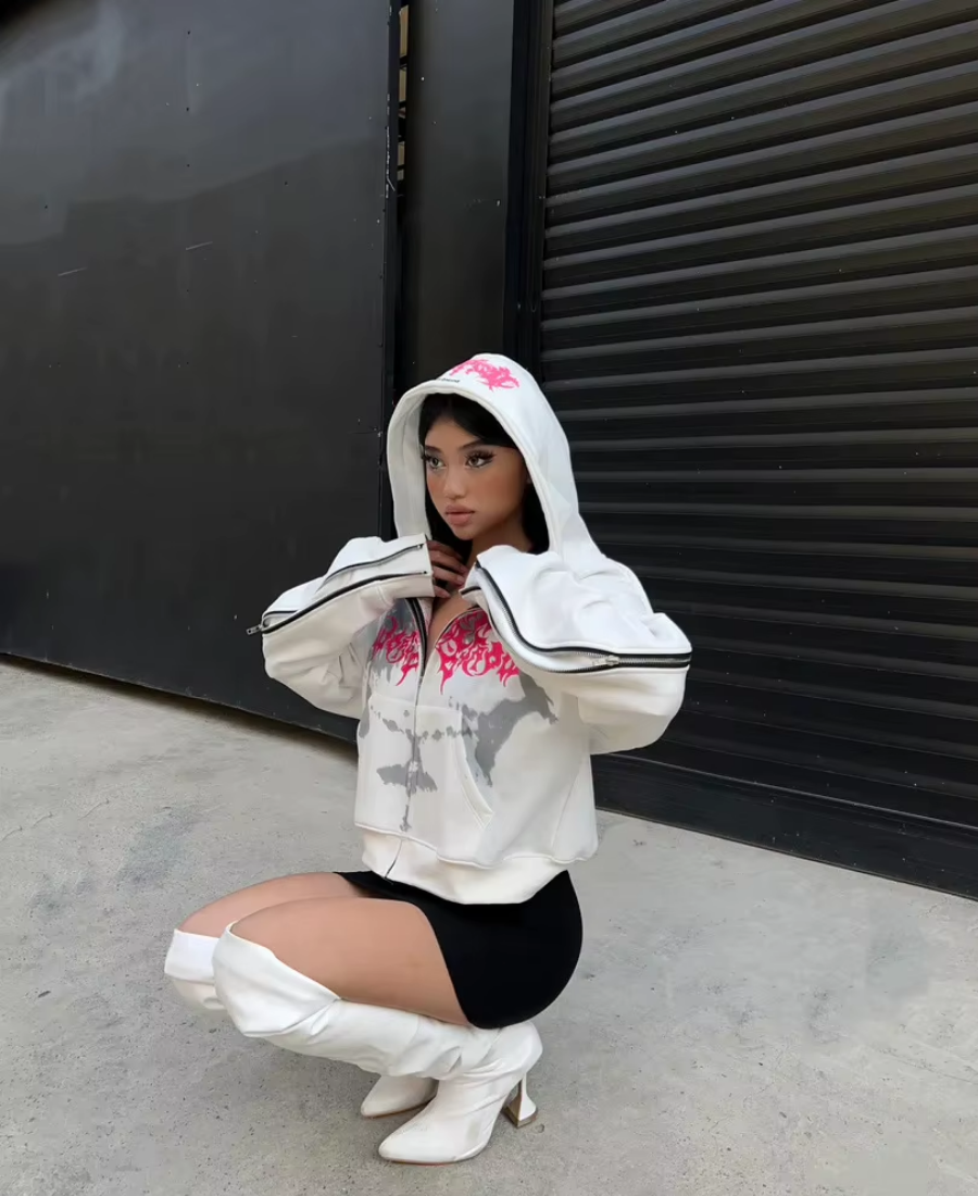 Cozy Worldwide Zip-Up Hoodie