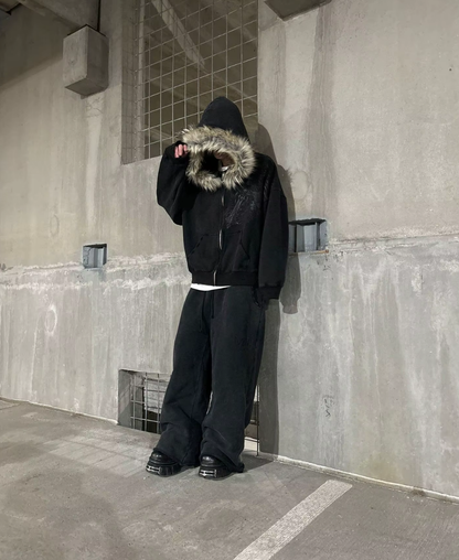Vintage Furline Zip-Up Hoodie