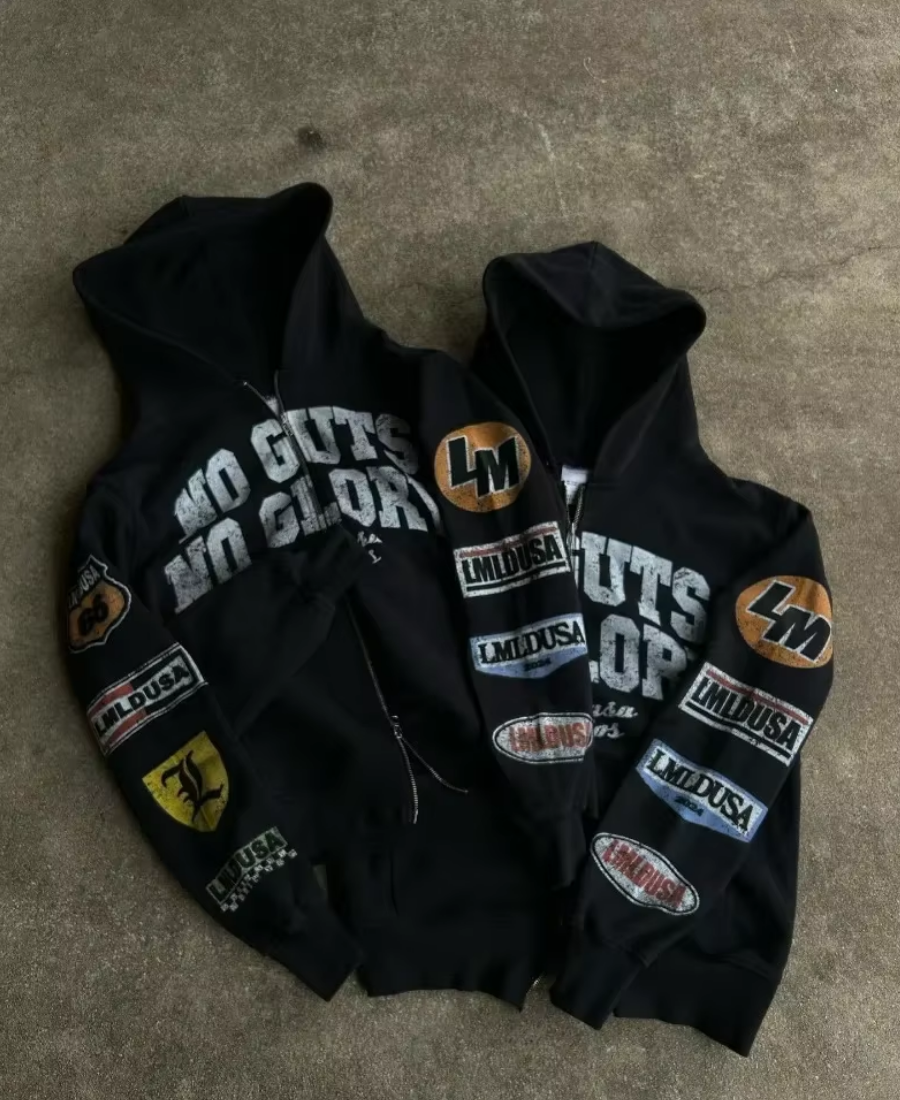 No Guts No Glory Zip-Up Hoodie