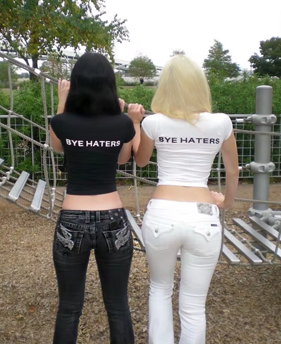 Hi & Bye Haters Crop