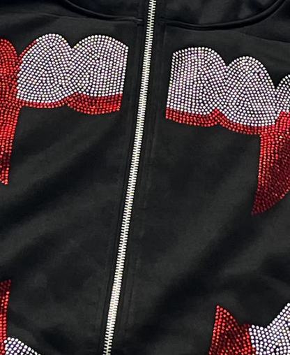 Bleeding Grillz Zip-Up Hoodie