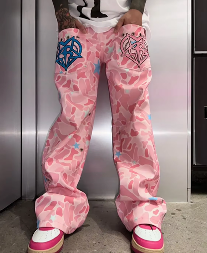Pink Camouflage St Pantolon