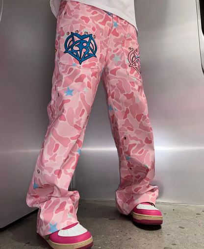 Pink Camouflage St Pantolon