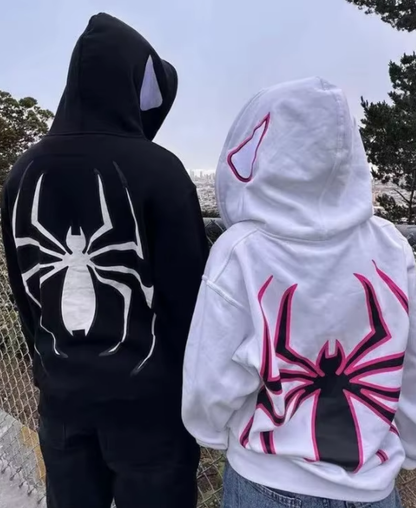 Couple Spidah Zip-Up Hoodie