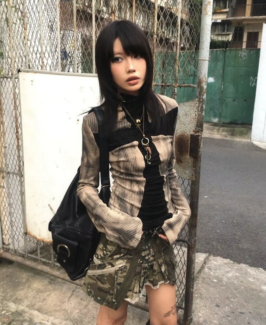 Cross Cutsew Long Tee