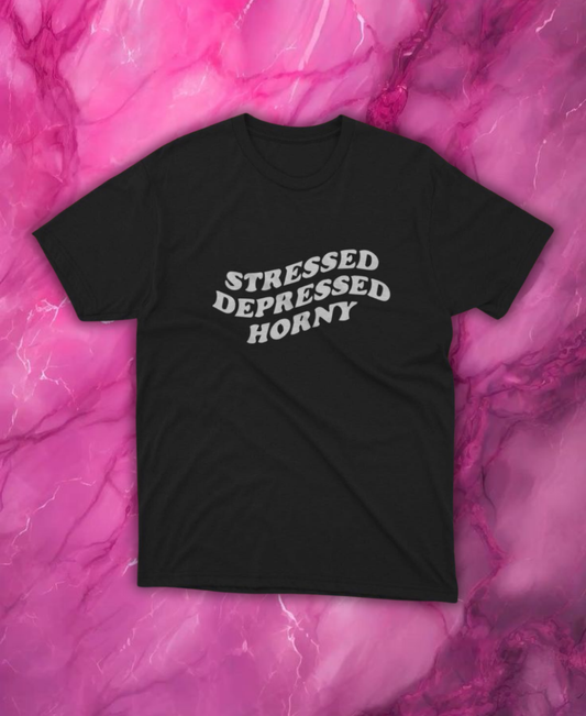Woman In "STD" Tee