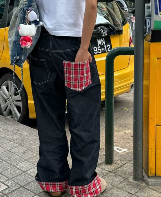 Korean Patchwork Pants