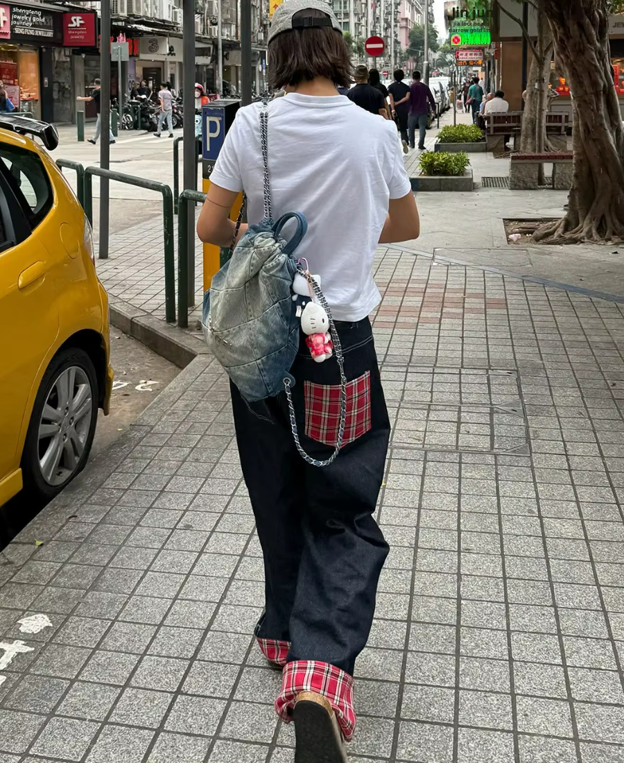Korean Patchwork Pants