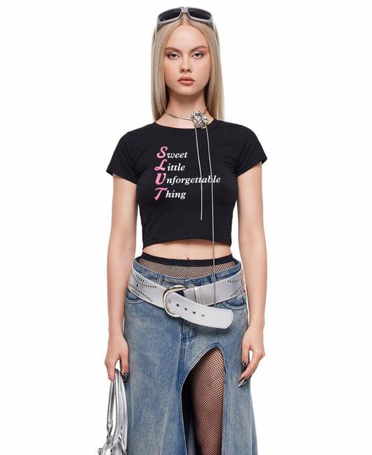 Slxt Things Y2K Baby Tee