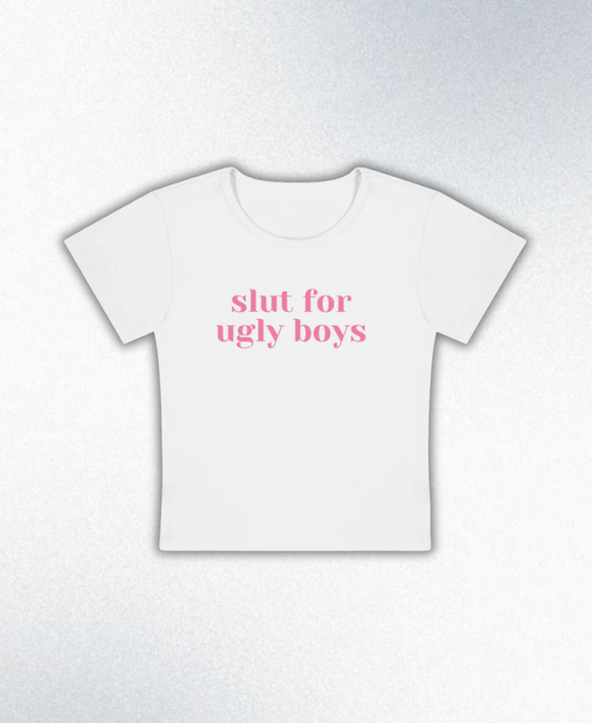 Slxt For Ugly Boys Y2K Baby Tee