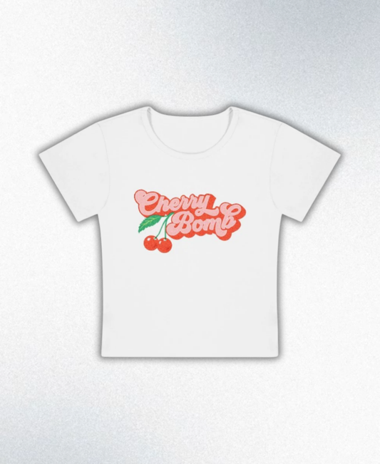 Cherry Bomb Y2K Baby Tee