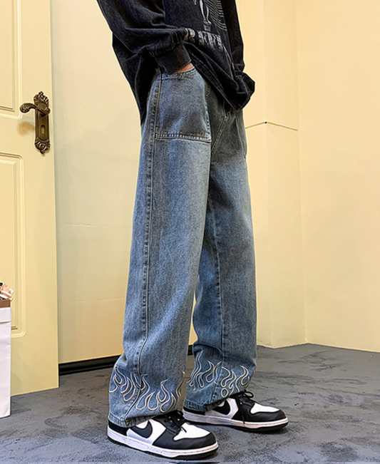 Fire Wave Baggy Pants